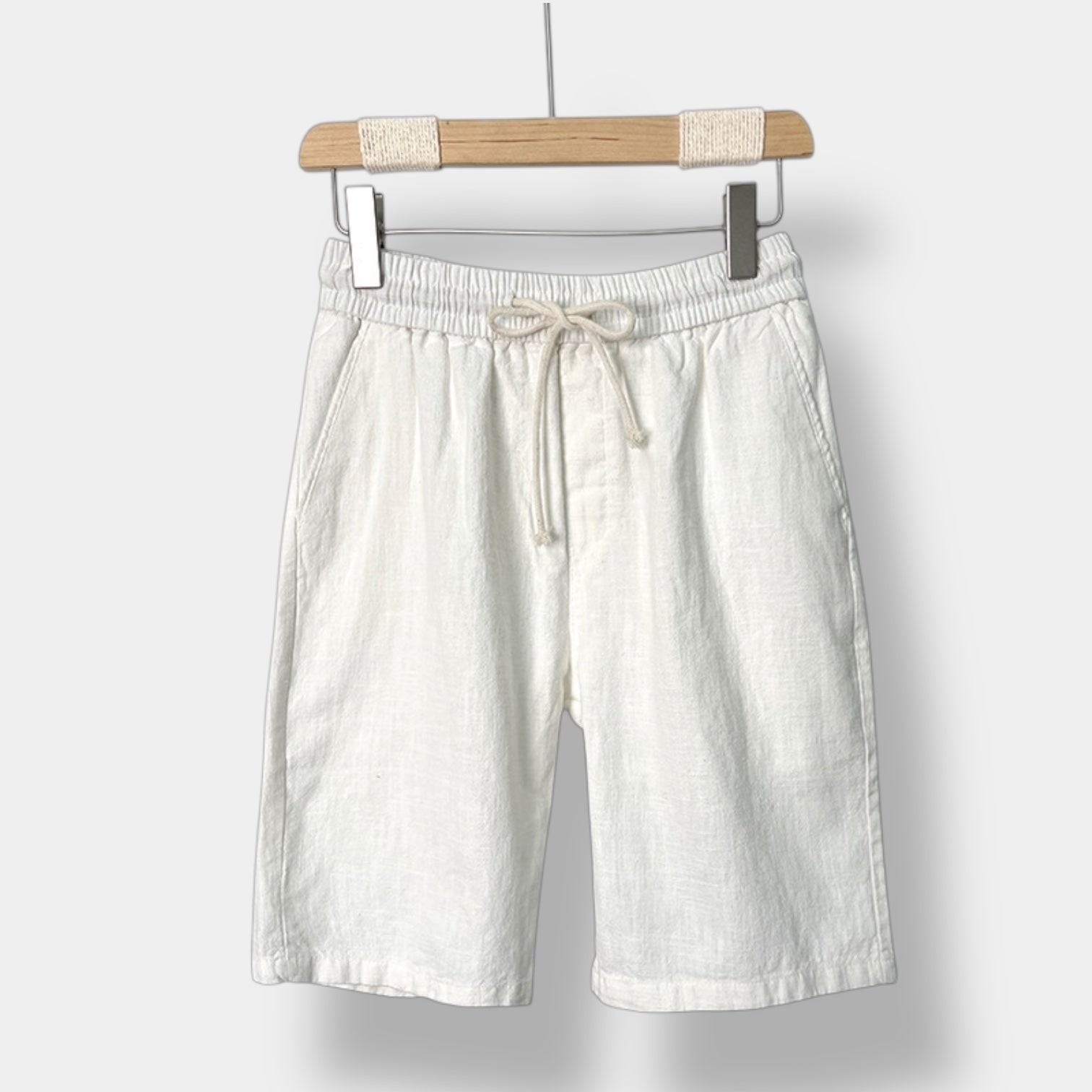 OLD MONEY Relaxed Fit Leinen Shorts