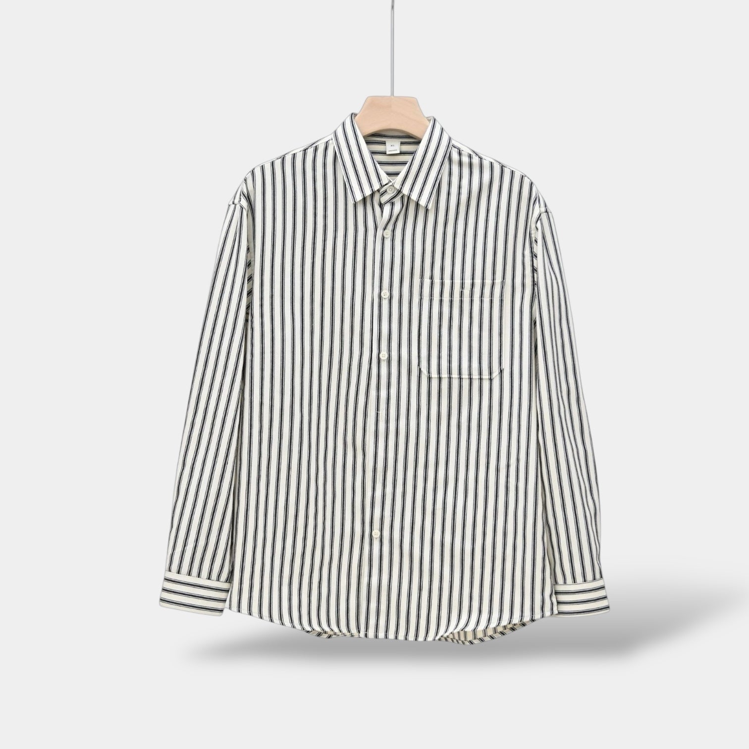 OLD MONEY Camisa de manga larga a rayas