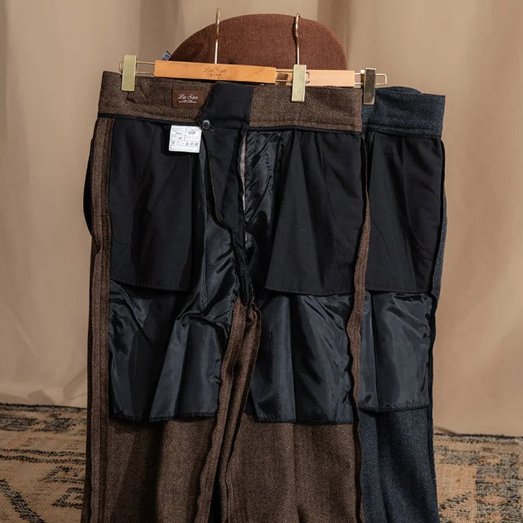 Old Money Wollhose mit verlängerter Bundlasche