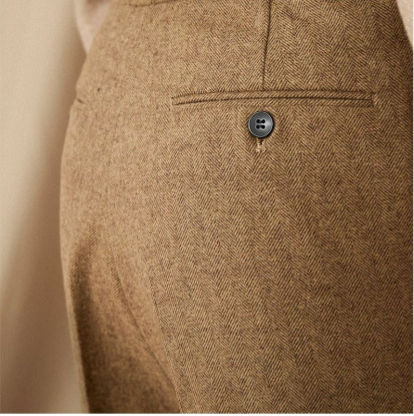 Pantaloni di lana plissettati OLD MONEY
